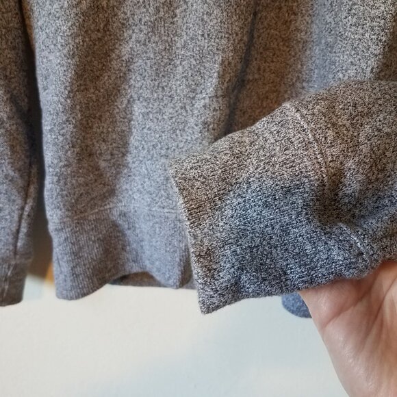 Roots Canada Quarter-Zip Pullover Sweatshirt Men’s S Long Sleeves Gray 03026 - Picture 4 of 9